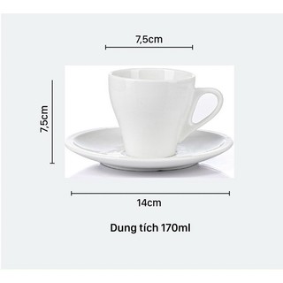 Combo 10 cốc cafe 170ml