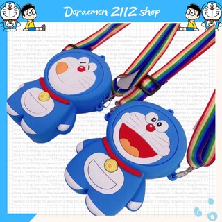 Túi silicon pop it đeo chéo Doraemon Đô Rê Mon siêu dễ thương