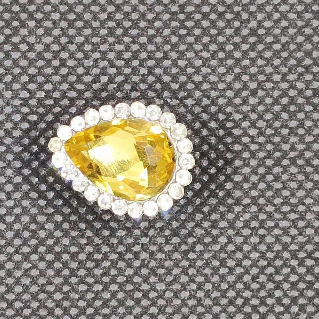 Kim Cương Vàng Đường Kính 1.5cm Phụ Kiện Trang Trí Dép Cross Sticker, Jibbitz, Charm 3D Trang Trí Dép Sục, Gắn Dép Cross