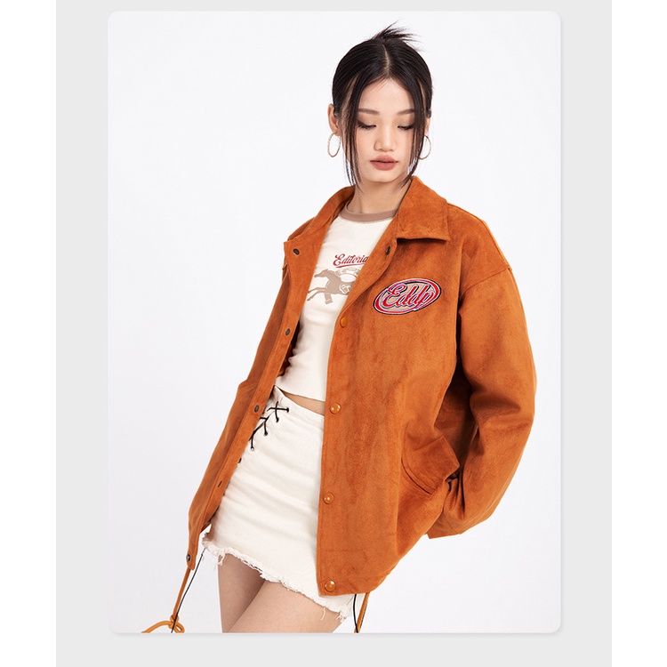 Áo Khoác Biker Jacket Da Lộn Thu Đông 22