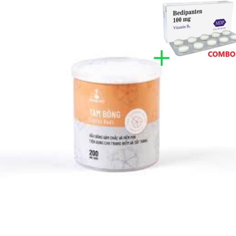 Combo Bedipanten 100mg +  Tăm bông bạch tuyết chính hãng