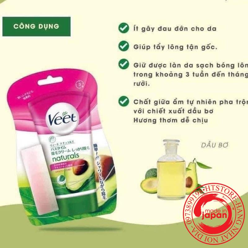 Kem tẩy lông Veet Nhật Bản dành cho da nhạy cảm