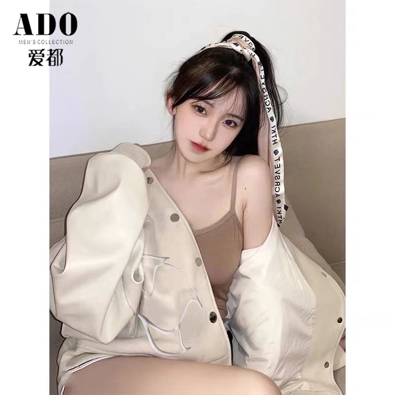 Áo Khoác Bóng Chày Vải Len Dáng Rộng Kiểu Retro Mỹ Thời Trang Xuân Thu Cho Nam Và Nữ