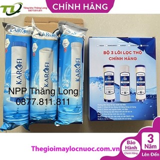 Bộ 3 lõi lọc nước karofi số 1,2,3