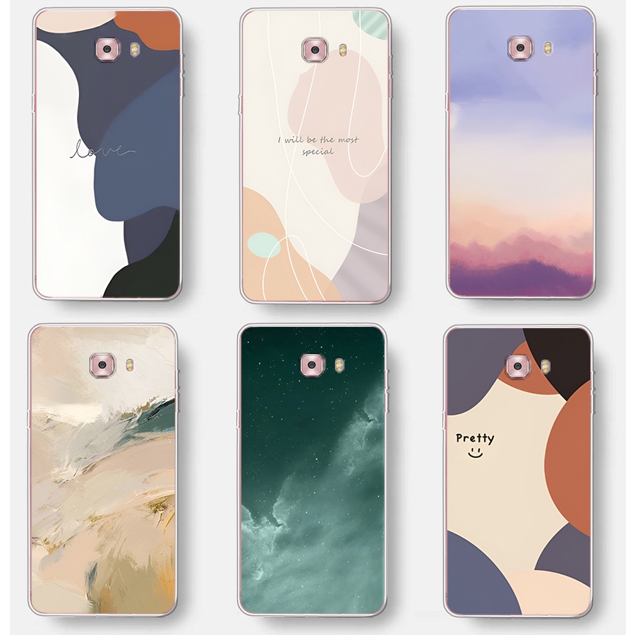 Ốp Điện Thoại TPU Dẻo Thời Trang Sang Trọng Cho Samsung galaxy c5 C7 C7 Pro C9 C9 Pro