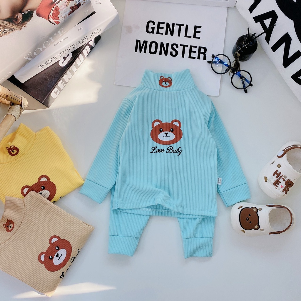 Bộ dài cho bé , bộ dài cotton Len Tăm siêu êm cho bé từ 3-14kg