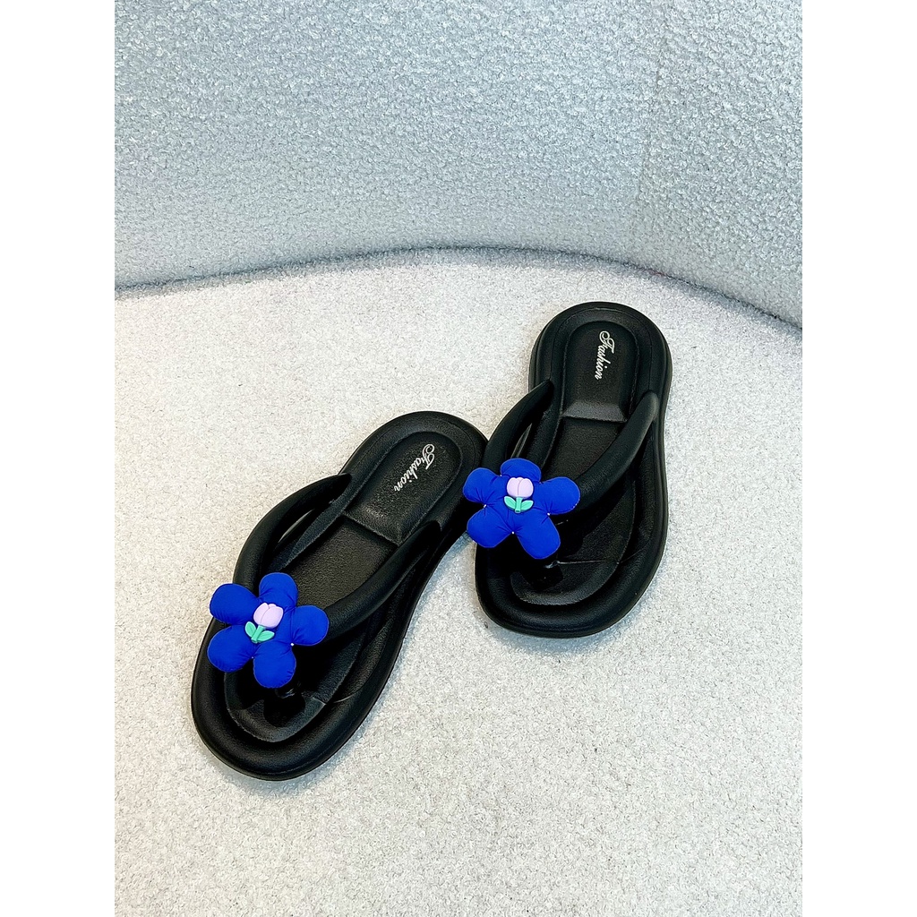 Dép xốp  gắn hoa nữ tính, duyên dáng - HN603