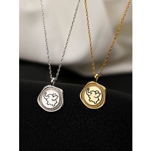 Vòng cổ Mặt Hình Chú Voi Tròn Nhỏ Thời Trang Cho Nữ