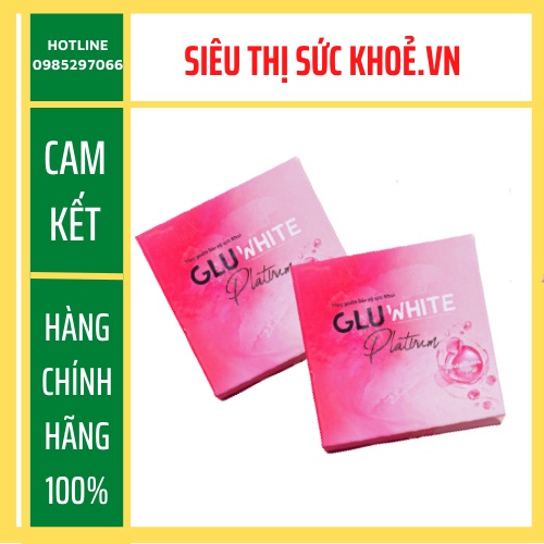 🌹 VIÊN SỦI GLU WHITE PLATINUM– GIẢI PHÁP TRẮNG DA ĐỘT PHÁ hộp 20 viên