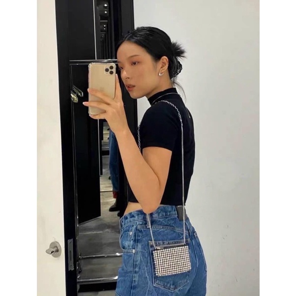 Ví đá Bling size mini cầm tay &amp; đeo chéo cực xinh