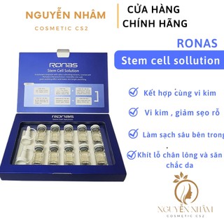 Tế Bài Gốc RONAS 💖FREE SHIP💖 Tế Bài Gốc RONAS STEM CELL SOLUTION giảm Mụn, Nám, Sẹo, Làm Trắng Da Hàn Quốc