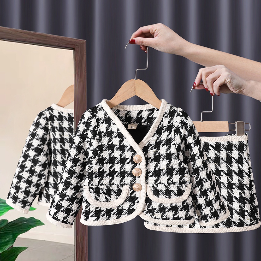 Siêu HOT- Sét váy dạ cho bé gái 1-6 tuổi, sét dạ siêu cá tính có 3 màu hàng cao cấp