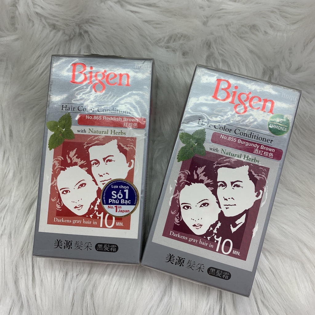 Màu Nhuộm Tóc Bigen Xám Phủ Bạc
