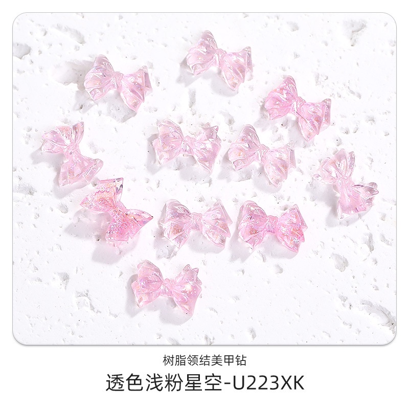 Phụ Kiện Trang Trí Móng Tay Trong Suốt Hình Bướm Màu Sắc Nổi Bật Thời Trang