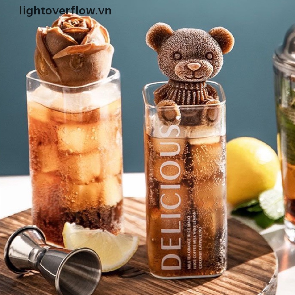 Khuôn Silicon Làm Đá / Sô Cô La Hình Gấu Dễ Thương