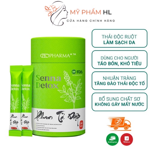 Phan tả diệp senna detox, Dr LACIR, Thải Độc, Đẹp Da, Giảm Khô Hạn, myphamhanhluan