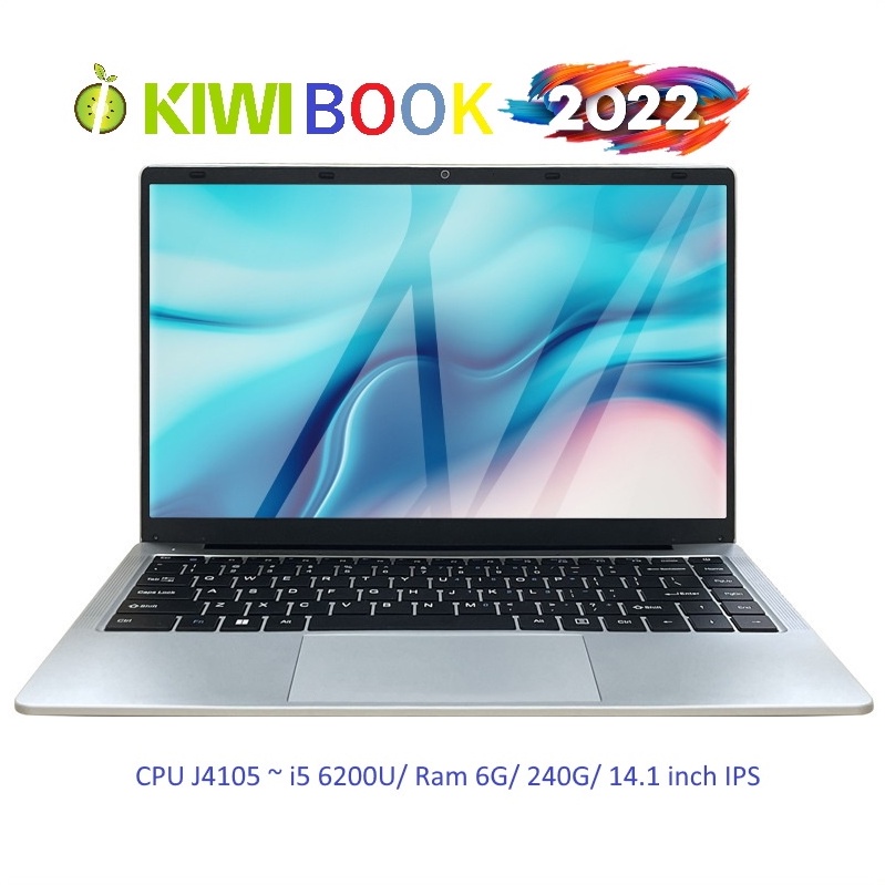 Laptop Kiwibook G22 CPU J4125 - 2022 (~ i5 7200U) , ram 12G, SSD 240G, màn hình 15,6 inch IPS