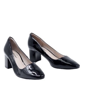 Giày Cao Gót Đế Vuông Da Bò 7cm Evashoes - EVA121111D