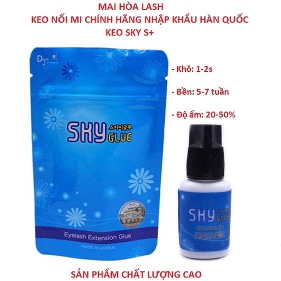 Keo Nối Mi Sky S+ Chính Hãng - Dụng Cụ Nối Mi Giá Gốc Tận Xưởng - Mi Fan Siêu Đẹp - Mai Hòa Lash