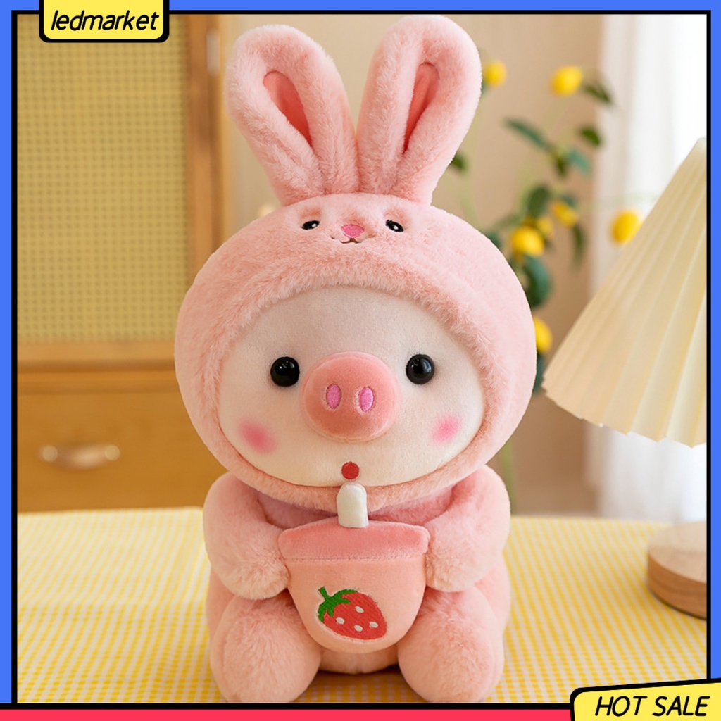 Gấu Bông Plush Đồ Chơi Thú Nhồi Bông Cotton PP Siêu Mềm Chống Phai Màu Hình Chú Heo Con Trong Nhà