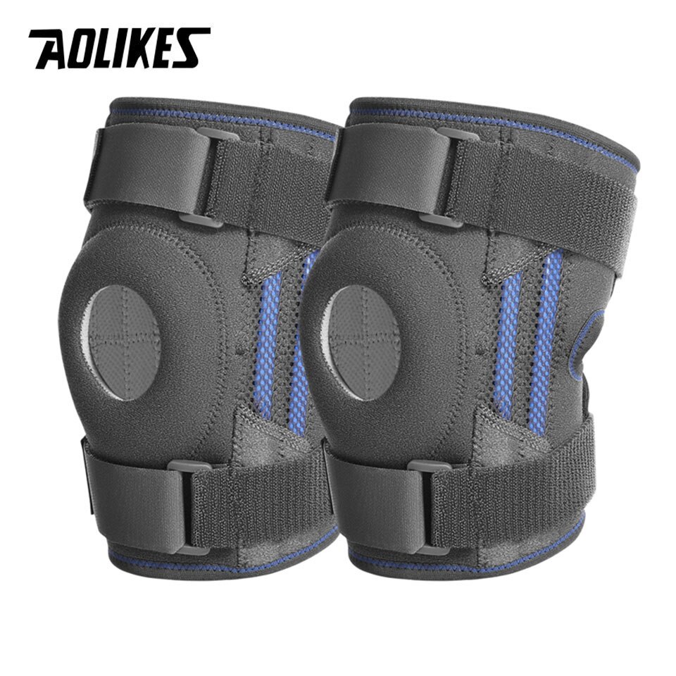 Bộ 2 đai bảo vệ đầu gối hỗ trợ xương khớp AOLIKES A-7911 Compression support breathable sports knee pad