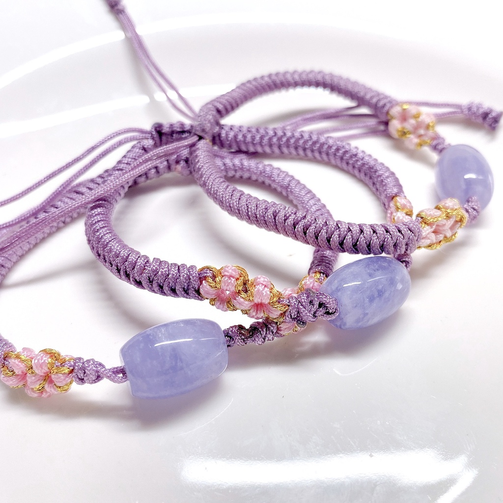 VÒNG TAY LU THỐNG ĐÁ THẠCH ANH TÍM