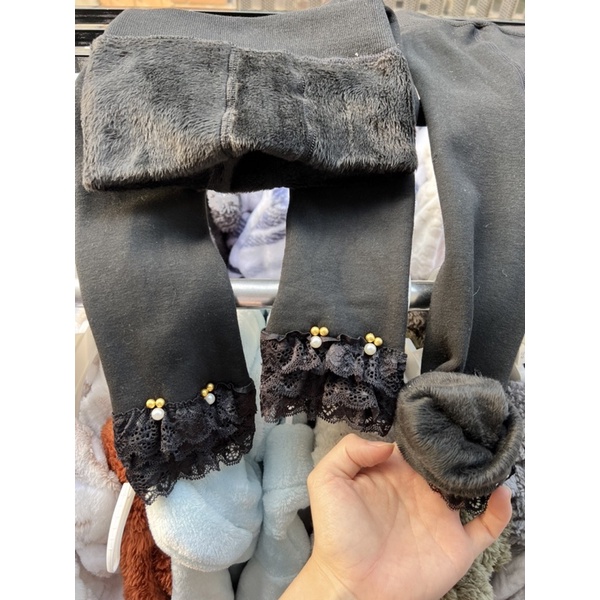 Quần Leggings lót nhung bé gái