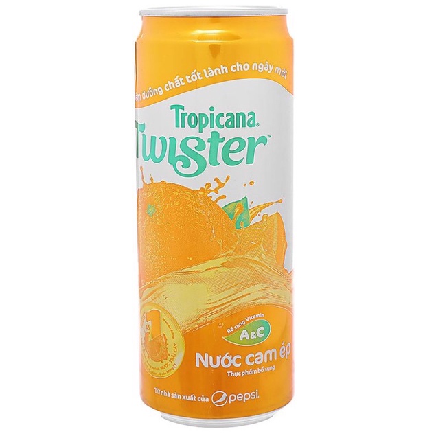 NƯỚC CAM ÉP TROPICANA TWISTER LON 320ML