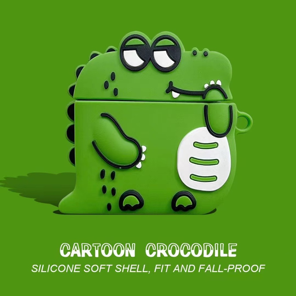 For Baseus WM01 Case Baseus WM02 Silicone Soft Case Protector Cartoon Astronaut Baseus E3 Shockproof Case Protective Case Baseus M2 Case Creative Bulldog Cute Dinosaur Baseus W04 Pro Case Baseus Encok WM01 Cover