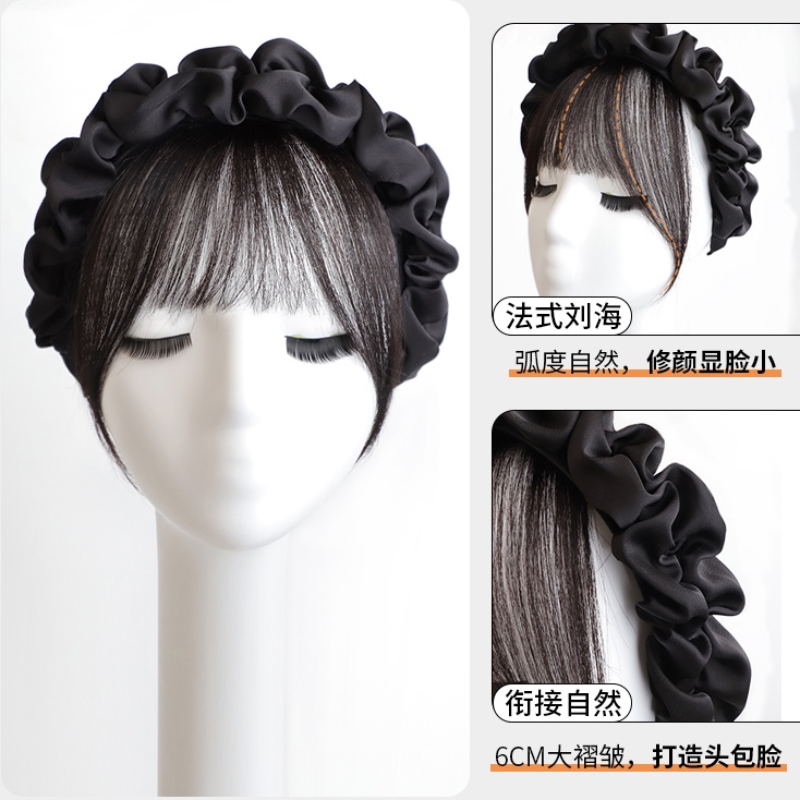 Tóc Mái Giả Nối Dài Kèm Mái / Tóc Giả / Băng Đô Xinh Xắn Cho Nữ