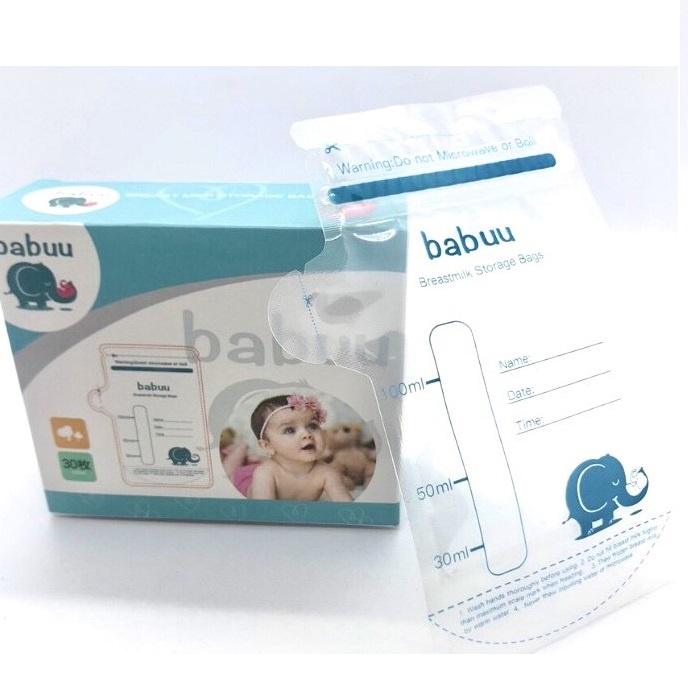 Túi trữ sữa babuu 100ml có vòi rót bảo quản sữa cho bé tiện lợi - ảnh sản phẩm 2