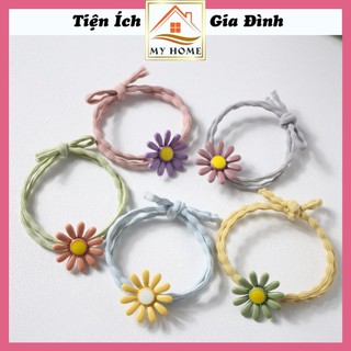Dây thun cột tóc hoa cúc Hàn Quốc, đồ buộc tóc thời trang