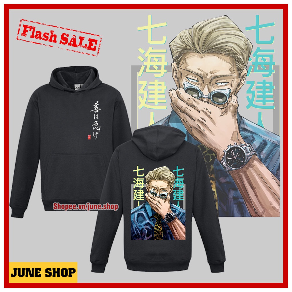 Áo Hoodie Jujutsu Kaisen, Áo Khoác Anime in hình Gojo phong cách, cá tính
