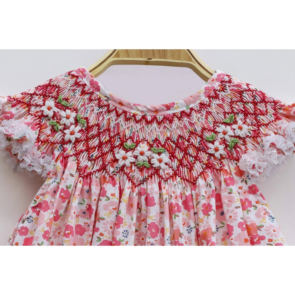 ĐẦM SMOCK HOA NHÍ