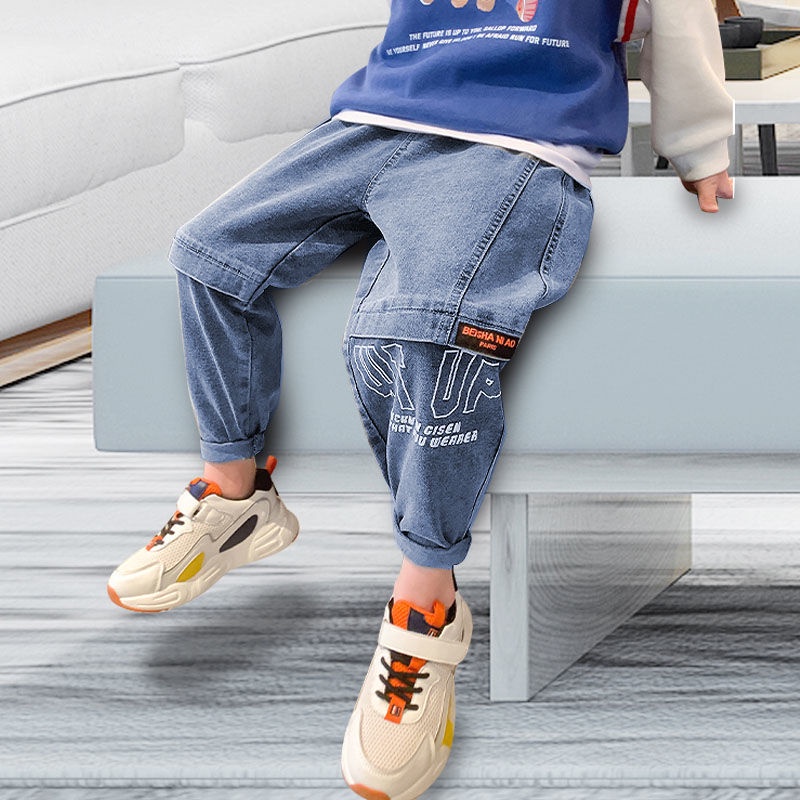 Quần Jean Dài Thời Trang 2022 Cá Tính Cho Bé Trai