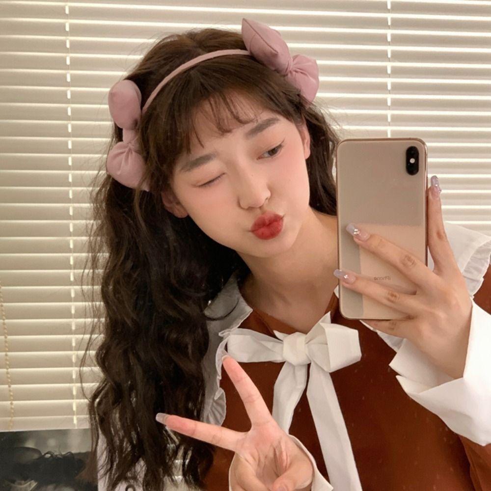 Băng Đô Cài Tóc Co Giãn Phong Cách Vintage Ngọt Ngào Cho Nữ