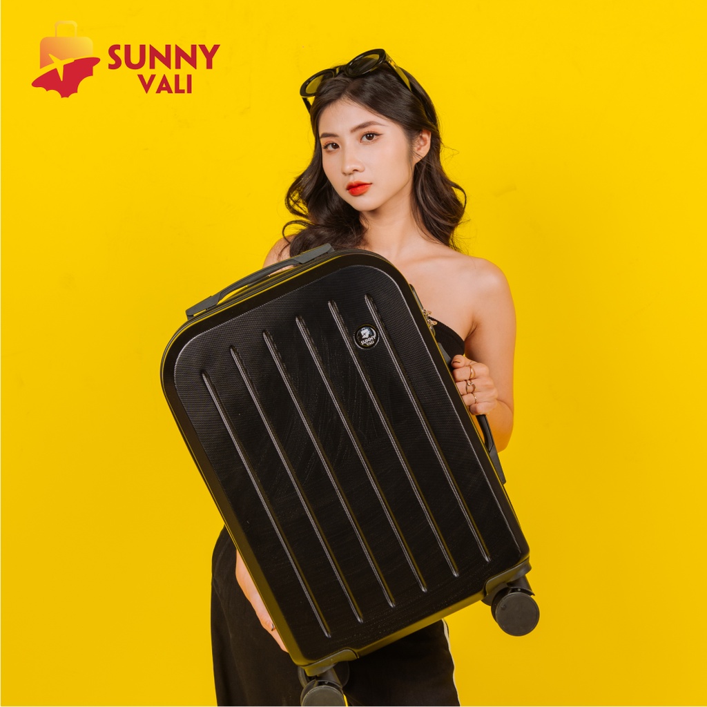 Vali kéo du lịch thời trang SUNNY SV07 nhựa PC + ABS (2 size 5 màu)