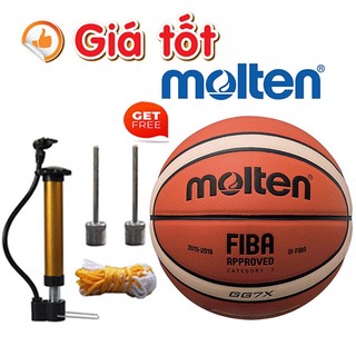 Bóng Rổ Da Molten GG7X Số 7 Banh Bóng Rổ Tiêu Chuẩn Thi Đấu Đủ Size Trẻ Em Người Lớn Phù Hợp Sân