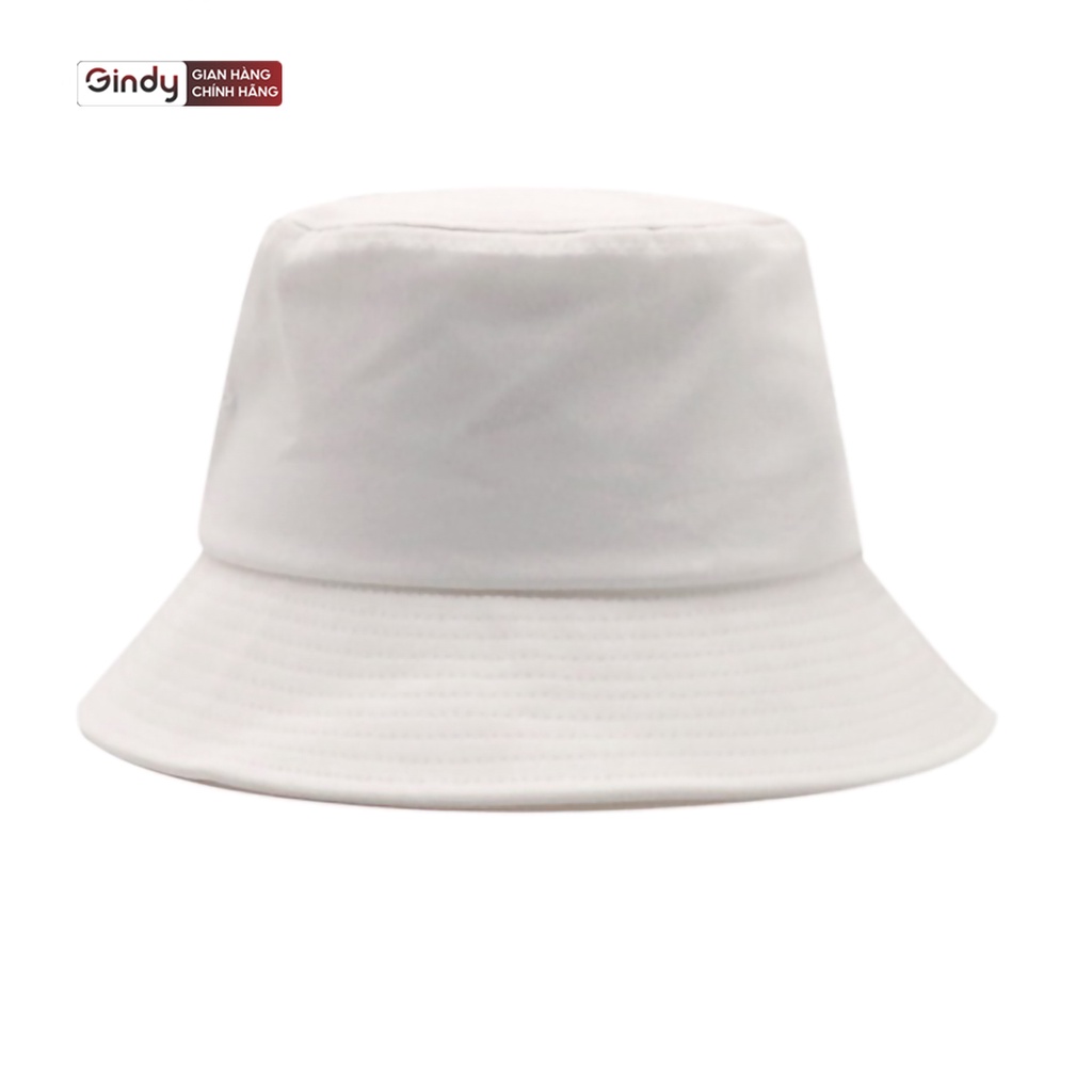 Mũ bucket trơn vành cụp chính hãng GINDY nón tai bèo chống nắng vải kaki phong cách Ulzzang nhiều màu M001
