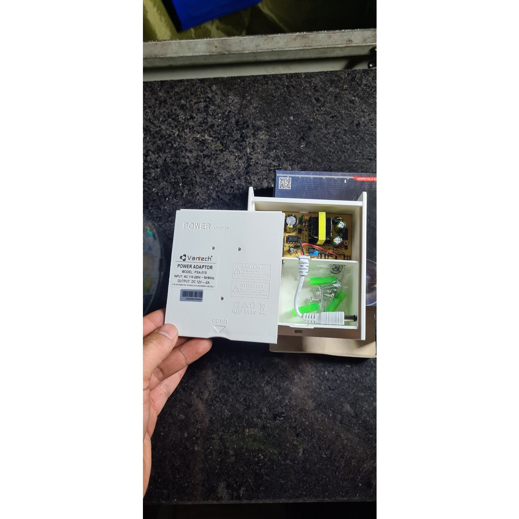 Nguồn camera 12V-2A Vantech PSA-01K