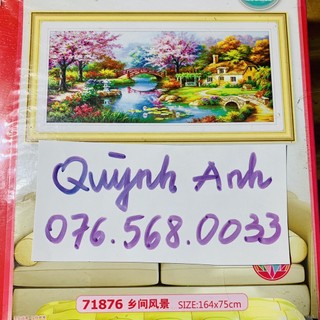 Tranh đính đá PHONG CẢNH 1m64x75cm chưa đính 71876