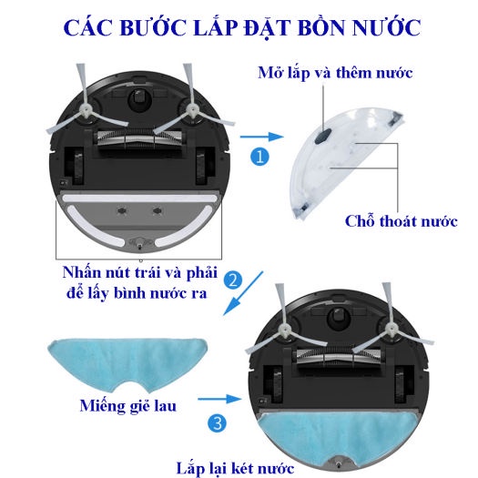 ROBOT Hút Bụi Lau Nhà Tự Động Siêu Thông Minh Bowai OB11 Premium Có App, Tự Động Sạc Pin. Bảo Hành 6 Tháng !