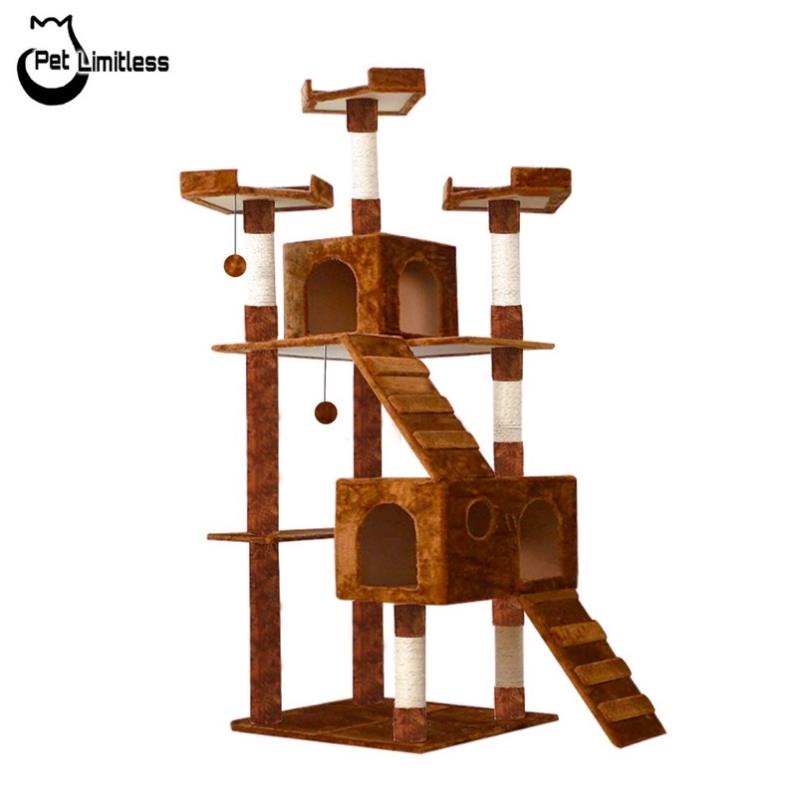 NHÀ CÂY MÈO HAI TẦNG CỠ LỚN PHÙ HỢP DÙNG CHO NHIỀU THÚ CƯNG - Pet Max