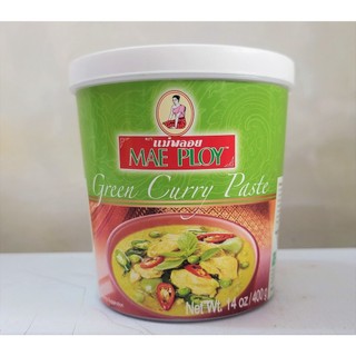 [Hộp 400g – XANH LÁ] GIA VỊ CÀ RI XANH [Thailand] MAE PLOY Green Curry Paste (halal)