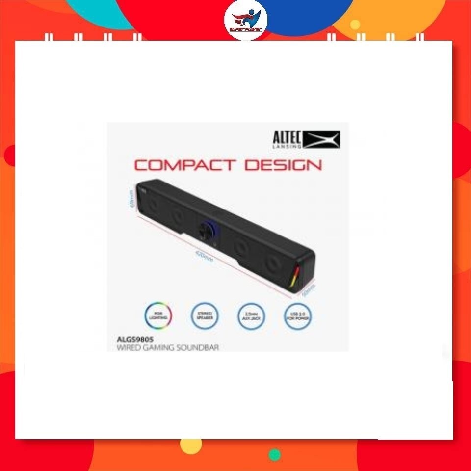 LOA MÁY TÍNH 2.0 ALGS9805 ĐEN ALTEC LANSING