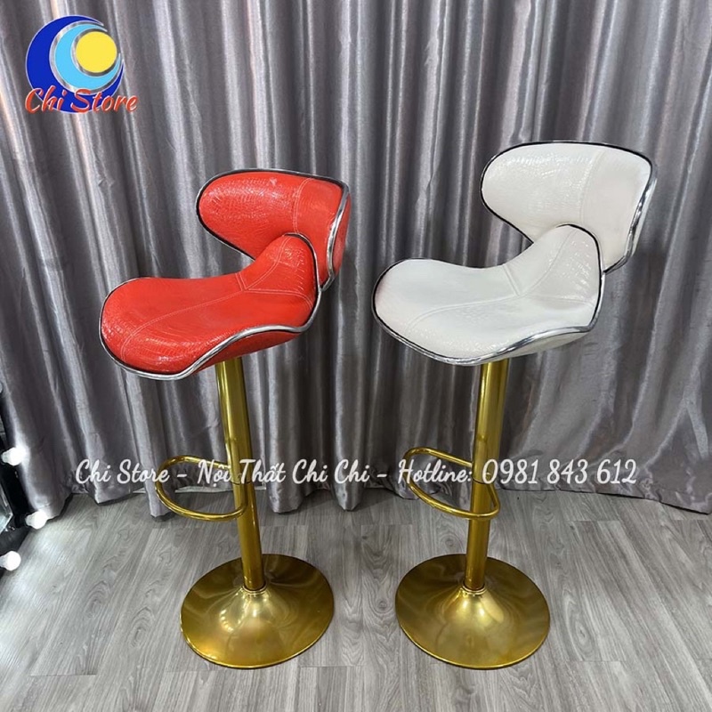Ghế Trang Điểm Xoay, Ghế Makeup Giá Rẻ Bọc Da Cao Cấp Chân Vàng Sang Chảnh