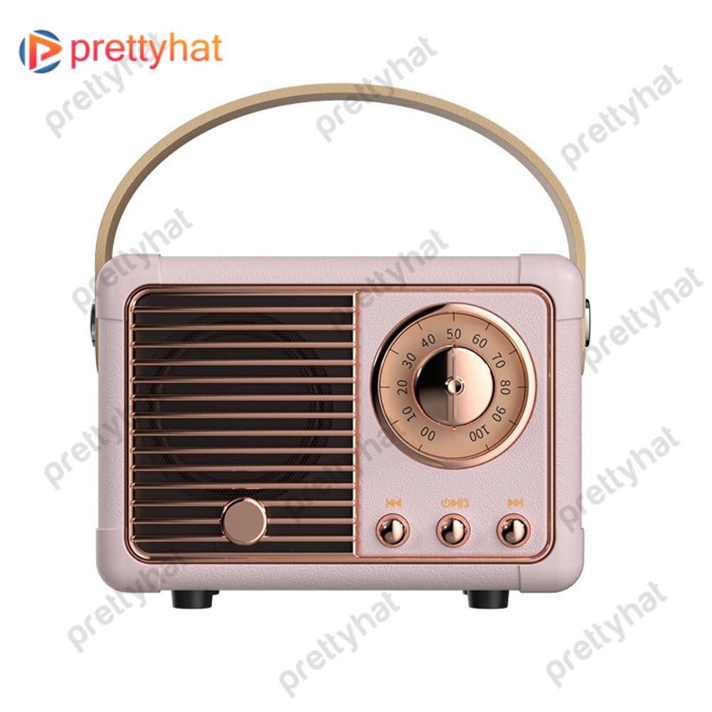 Sáng Tạo Retro Radio Bluetooth Loa Di Động Tặng Điện Thoại Di Động Loa Siêu Trầm Hoài Cổ Usb Âm Thanh Mini HM11 Prettyhat