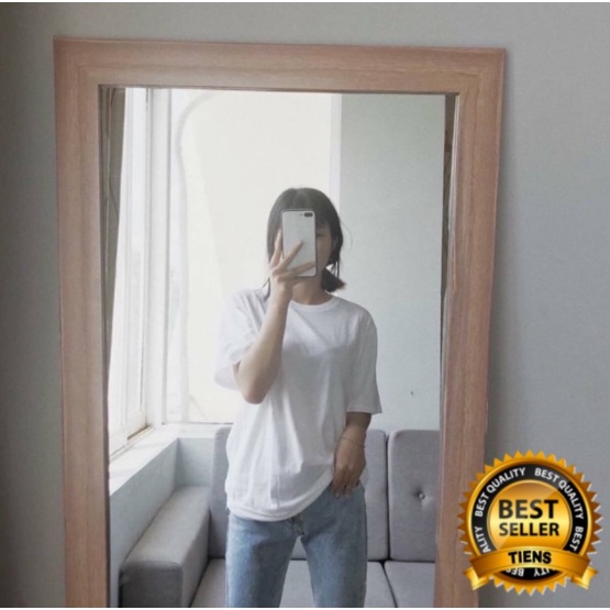 Áo thun trơn  Unisex Oversize  - Áo phông - Trắng, Đen,