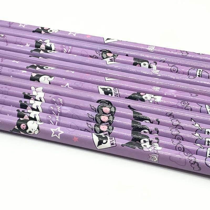 Set 5 Bút Chì Gỗ Sanrio Họa Tiết Graffiti HB Graphite Dành Cho Học Sinh