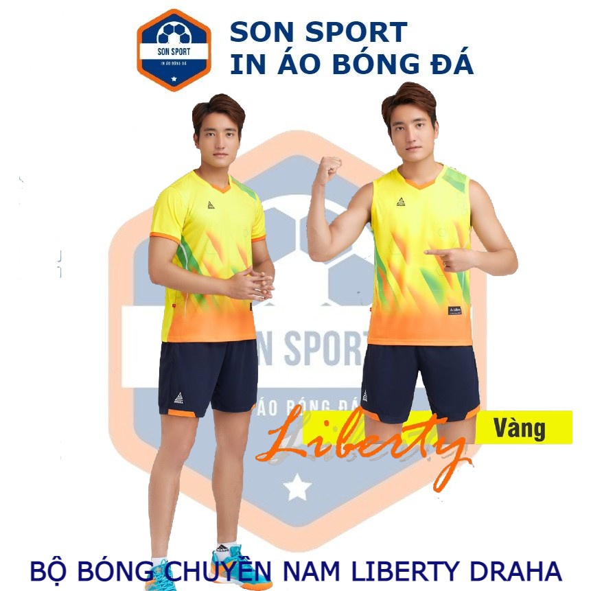 Bộ Quần Áo Bóng Chuyền Nam Ngắn Tay/ Ba Lỗ Liberty Draha